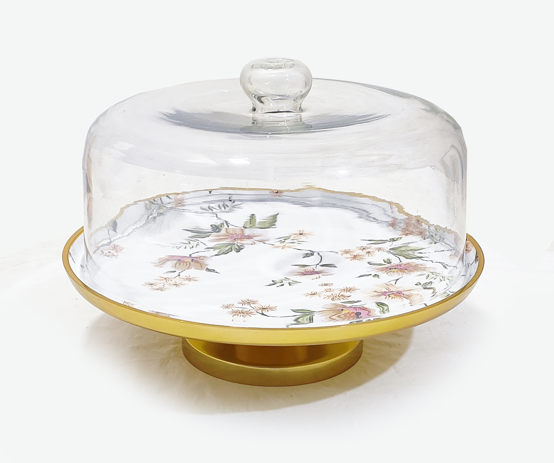 Floral Decal Serve ware